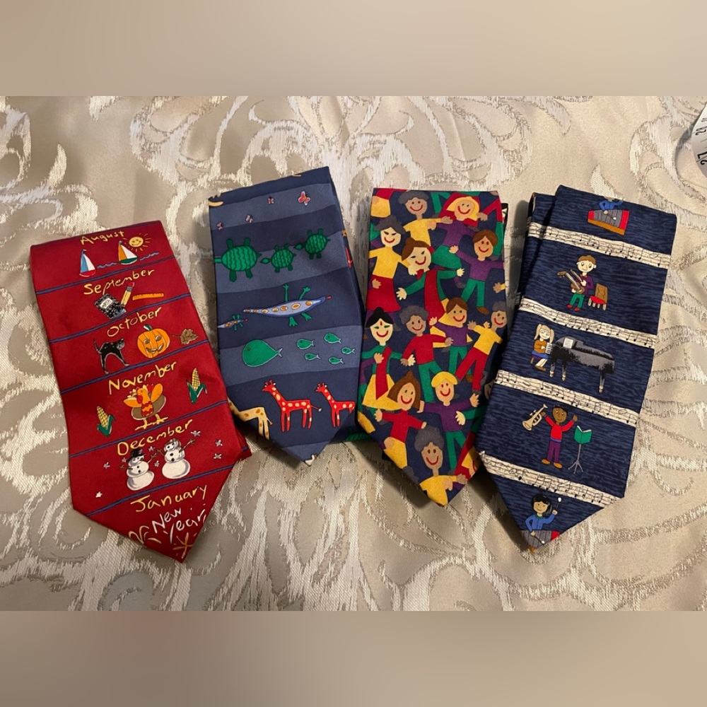 Save the Children collection of 4 neckties